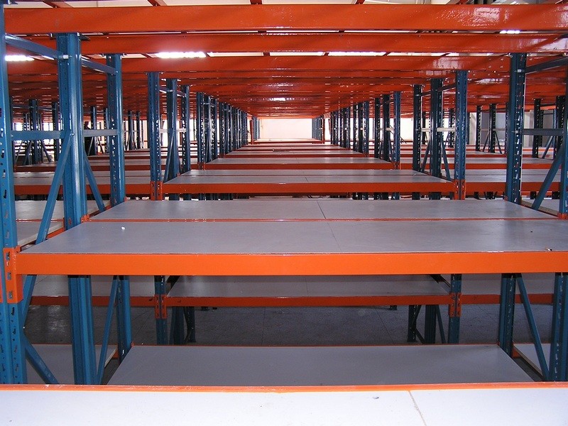 Powder Coated Commercial Storage Racks , Light Duty Metal Racking Shelving