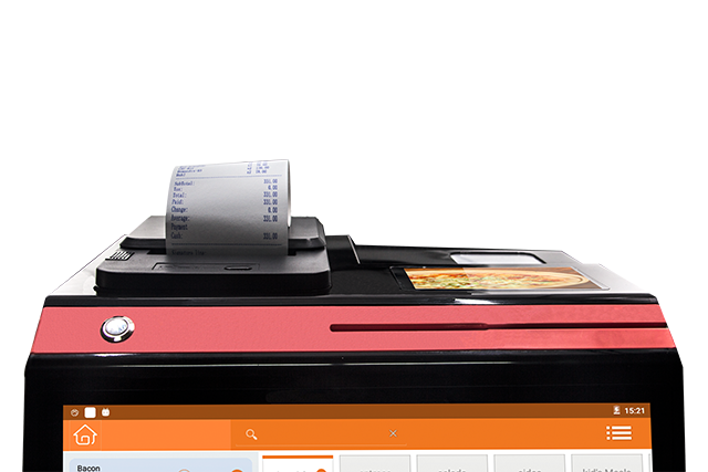 All-in-one POS System Machine with Capacitive Touch Screen and 80mm Built-in Printer