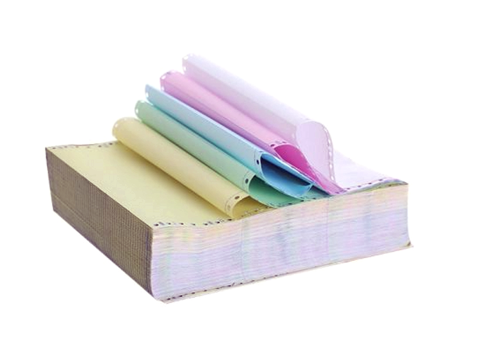 Colored NCR Carbonless Copy Paper 3 Part Carbonless Paper Printing 5mm Twist