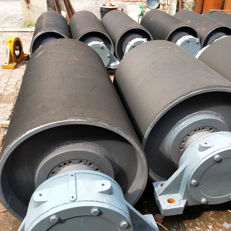 SGS Rubber Lagging Head Pulley And Tail Pulley Oil Resistant