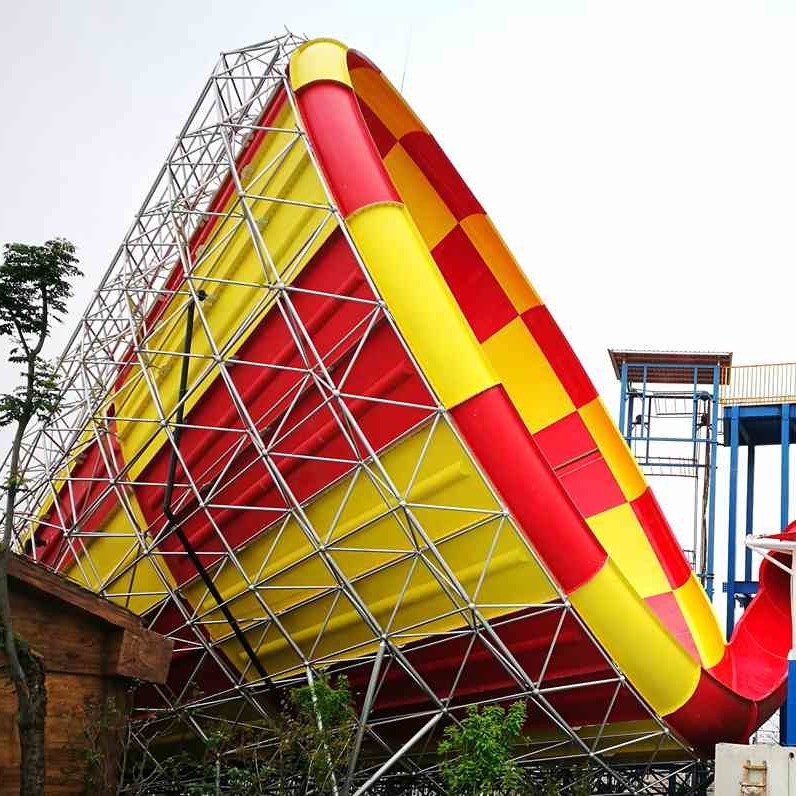 Customized Fiberglass Commercial Family Water Slide For Holiday Resort , 16m Height