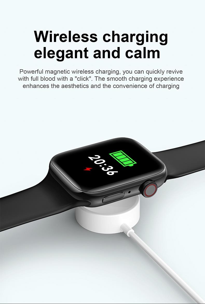 HD Display Waterproof Android Fitness Watch Magnetic Wireless Charging T900 Pro Max