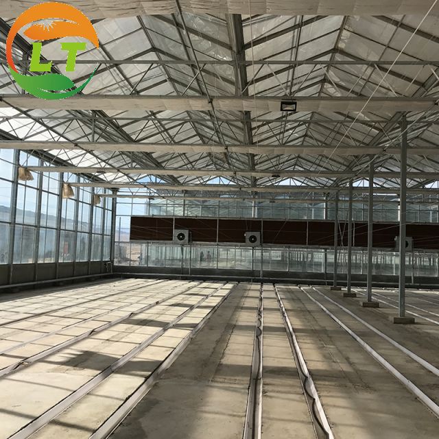 LiTai Greenhouse Galvanized Skeleton Glass Cover Heat Preservation Thermal Insulation