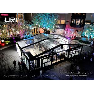 Black Frame Transparent Marquee Tent 15m X 10m For Product Promotion