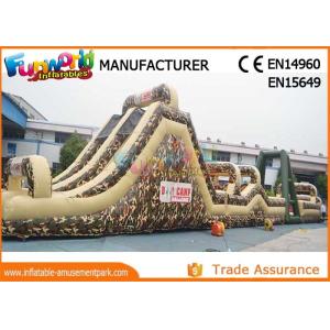 Fireproof Giant Inflatables Obstacle Course Tunnel For Amusement Park