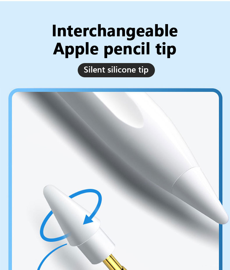 2ND Generation Stylus Active Capacitive Pen With Apple Pencil Tips 140mAh