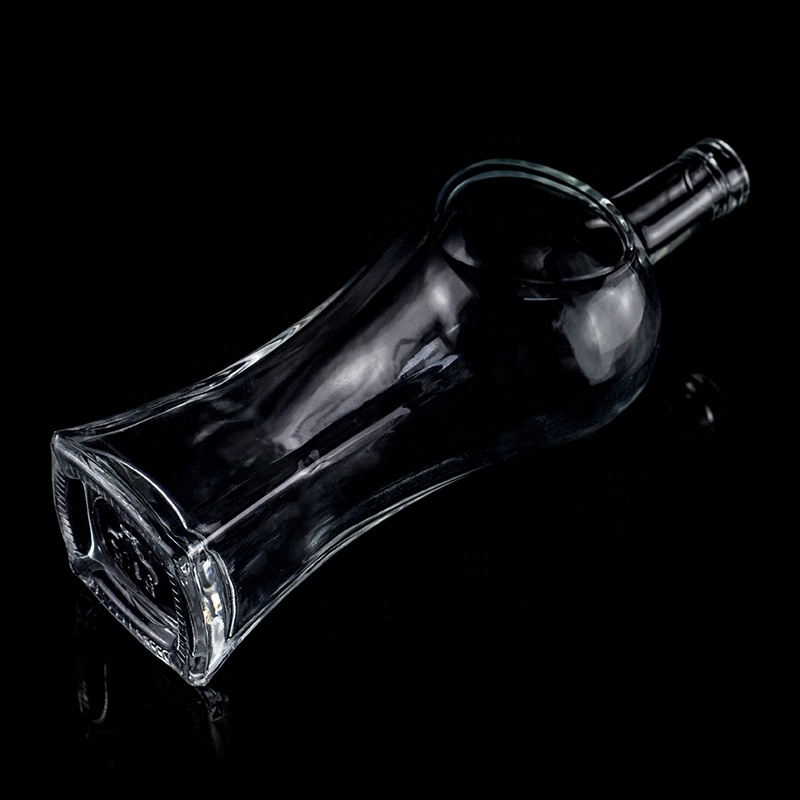 Clear 200ml 375ml 500ml 750ml Glass Liquor Wine Whisky Vodka Tequila Bottle With Cork