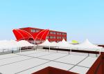  Cable Membrane Structure Permanent Shade Canopy For Hall Roof Manufactures