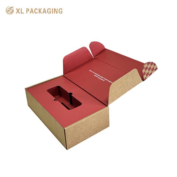 Kraft Inner Gift Shipping Box Clothing Tea Corrugated Mailer Boxes With Paper