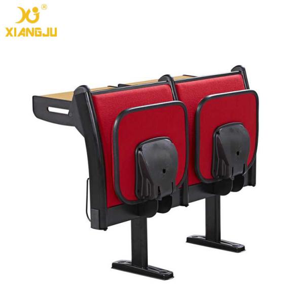 Upholstery Fabric University Steel Book Holder College Classroom Seating With