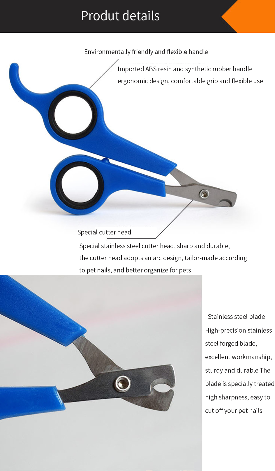 Pet Dog Cat Nail Clipper Stainless Steel Grooming Clippers Scissors Puppy Dogs Cats
