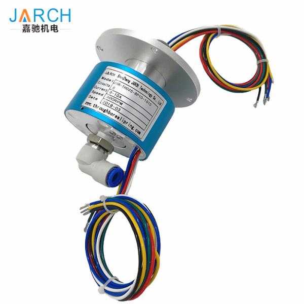 6 Rings 5A Hybrid Slip Rings Connect Electrical Pneumatic Rotary Union SMC KSL10