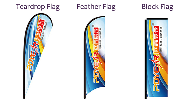 Digital Printing Feather Teardrop Beach Flag With CE Certified