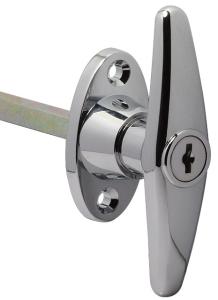  Zinc alloy T handle lock the front door electric cabinet T handle lock with long bar Manufactures