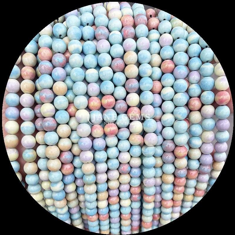 Round Shape 8mm Natural Gemstone Beads Various Agate Beads Carnelian Yellow Stripped Agate Loose Bead Strand for DIY Jewelry