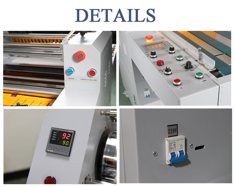 Hydraulic 3000mm/Min Film Roll Laminating Machines AC 400W Motor