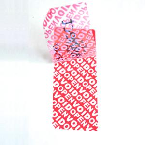 Red Color VOID Security Labels Custom Printing For Transportation / Bank