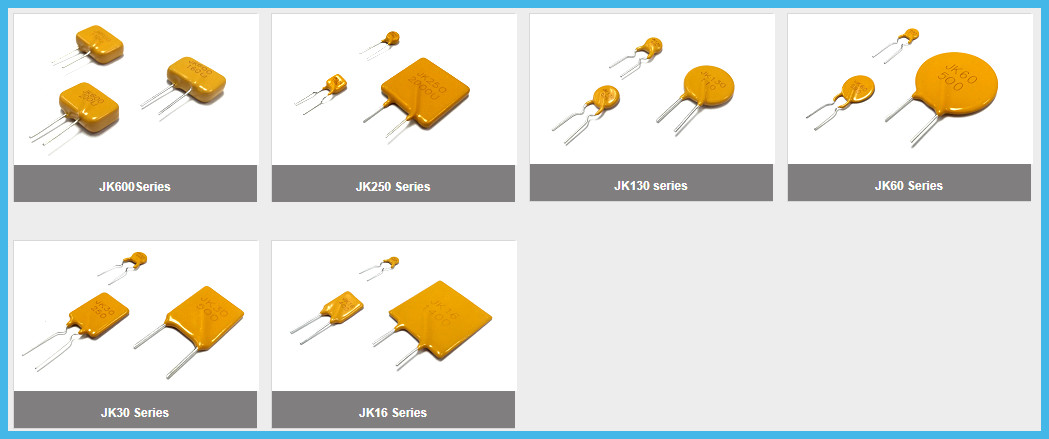 6V Polymer 2.5A Self Resetting Fuse Radial Leaded Fuse For Multimedia