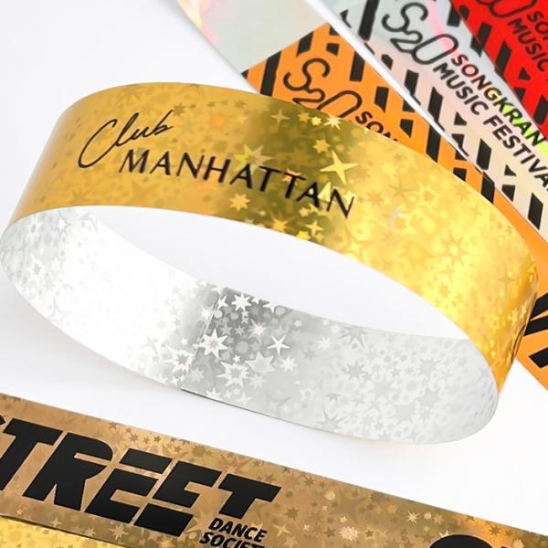 Quality Glitter Party Wristbands Unisex Adjustable for Events for sale