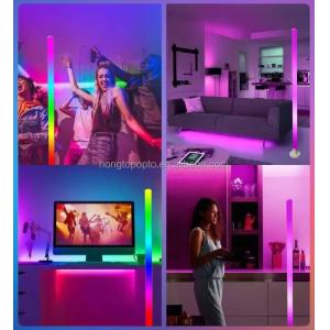 DIY App Control LED Corner Floor Lamp Multi Color Lighting for Bar Bedroom