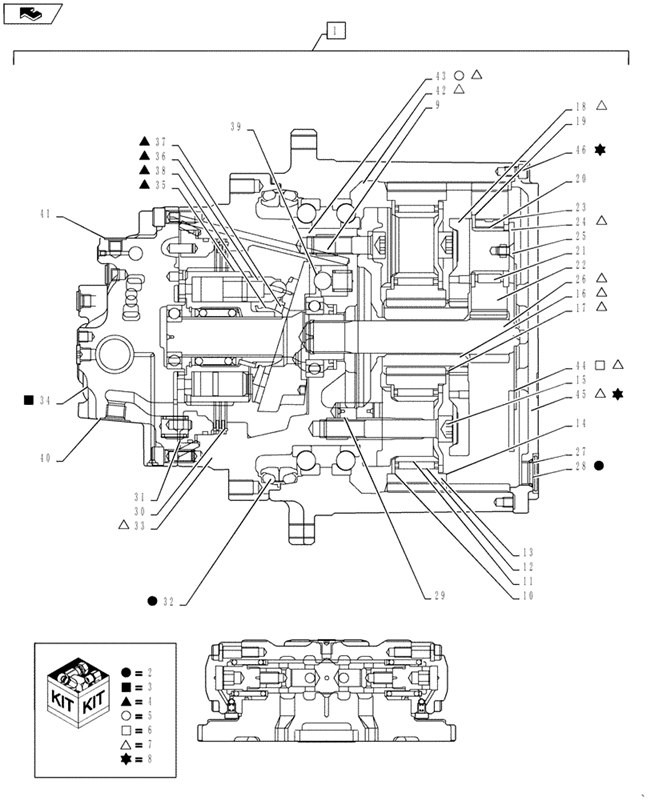 Steel Travel Gearbox SH200 SH210-8 SH200A3 YN15V00051F4 Excavator Final Drive