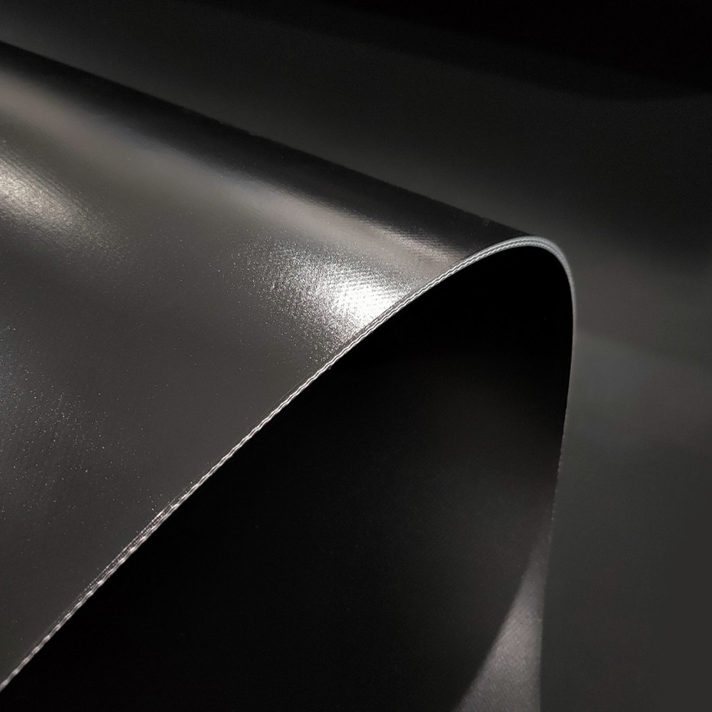 5 Mm Thick PVC Glossy Black Flat Cleated Conveyor Belt Glossy Finish Open