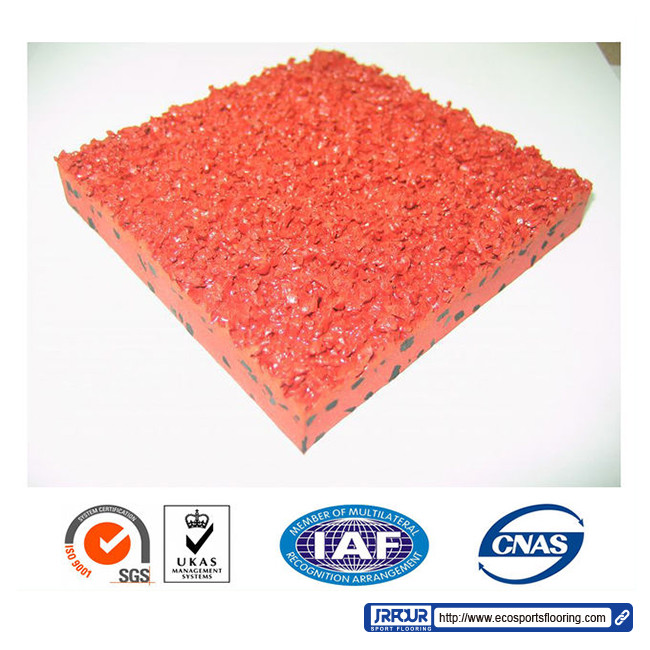 Synthetic Red Tartan Rubber Jogging Track IAAF Approved Running Track Surface