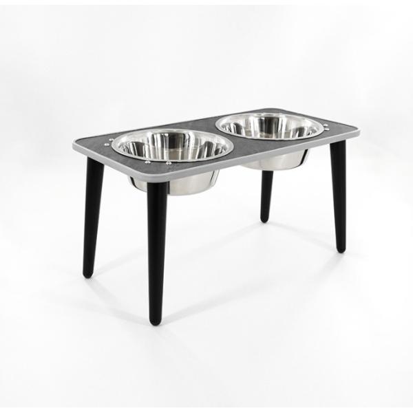 Quality Collapsible Double Dog Bowl Elevated Adjustable Raised Stainless Steel for sale