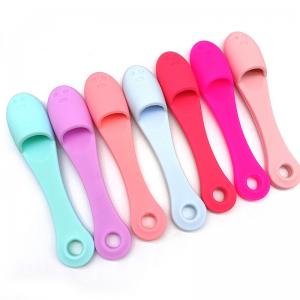  Soft Cleaning Brushes Face Washing Massage Cleaner Scrubber Silicone Facial Brush Manufactures