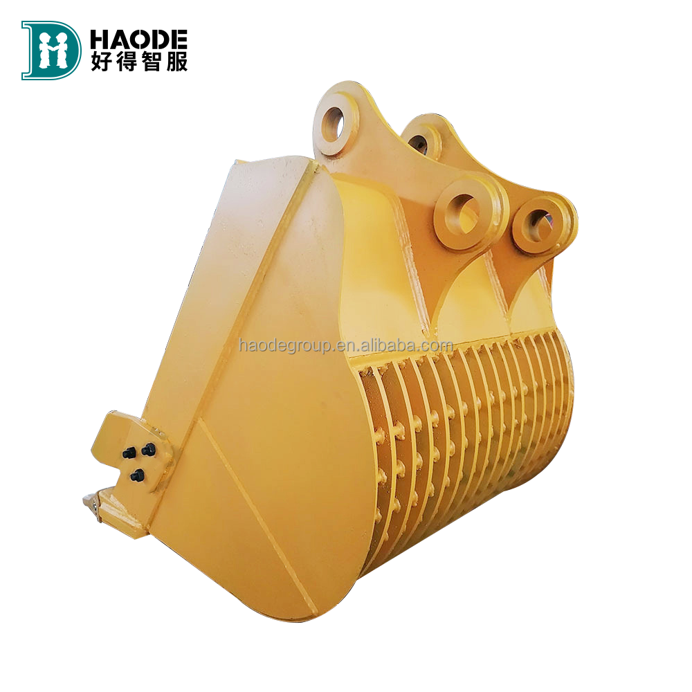 Customized Logo Wear Resistant Excavator Skeleton Bucket Sieve Bucket for Q345B NM400