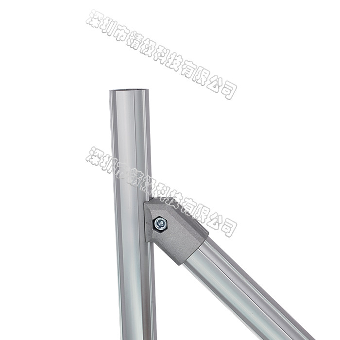 AL-3 28mm Aluminum Alloy Tube Lean Connector External 45 Degree Support