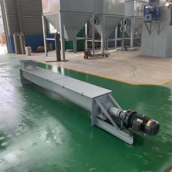 LS300 Stainless Steel Screw Conveyor With Cover Plate For Energy Saving Motor