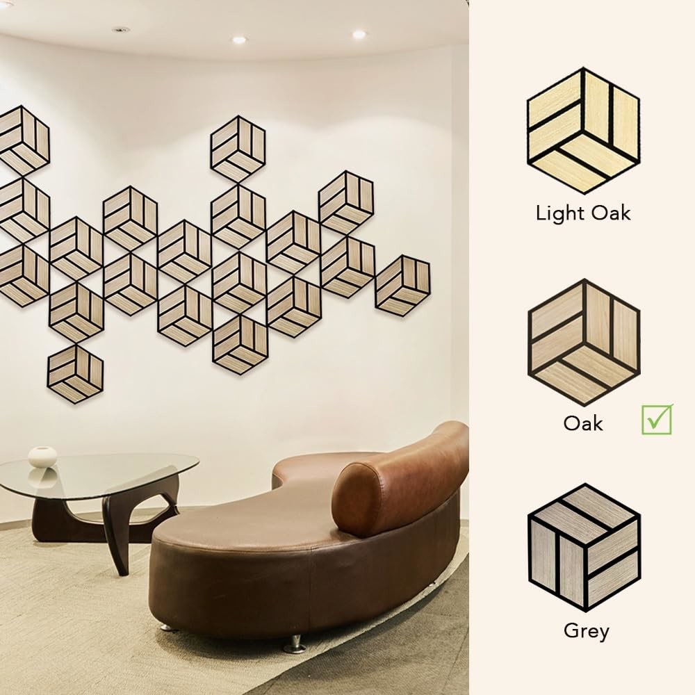 PVC Veneer Hexagon Felt Polyester Fiber Sound Absorbing Board