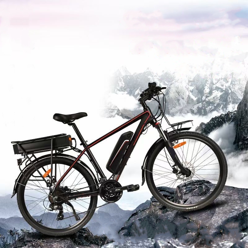 Long Range 200KM 26 Inch Electric Mountain Bike With 48V 30Ah Integrated Battery