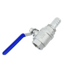 Structure Stainless Steel 2PC Floating Ball Valve with Pagoda Pipe End