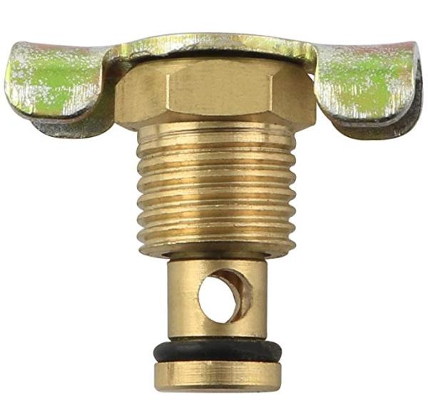 1/4'' Brass Air Hose Fitting , NPT Male Air Compressor Blowdown Valve With