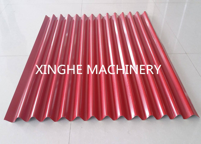 Colored Steel Roof Tile Roll Forming Machine , Cold Roll Forming Machines