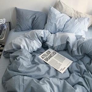 Customized Size Luxury Bed Sheet Quilt Set in Soft and Comfortable Cotton for