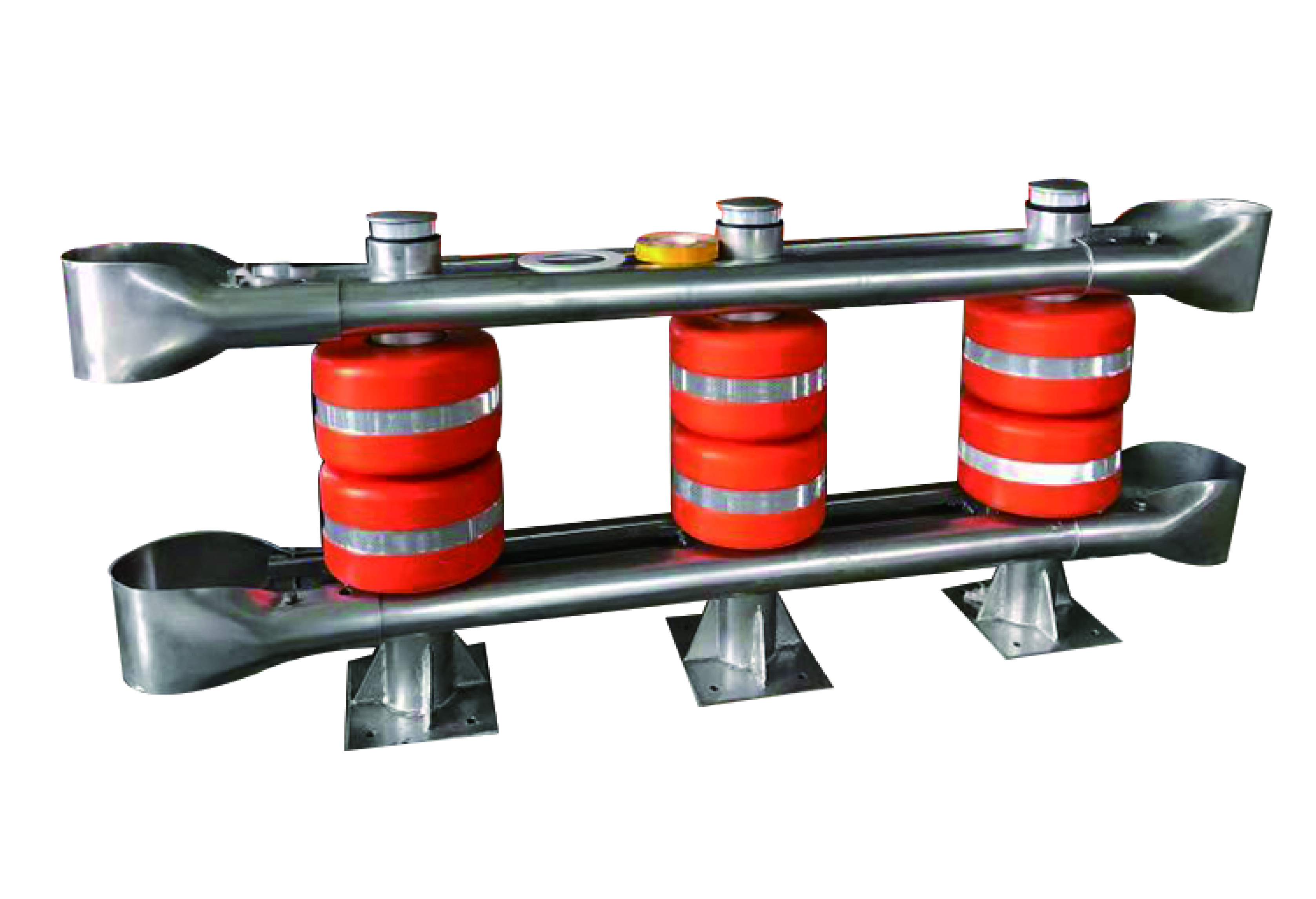 Roadway Protection at its Best Q235 Q345 Metal Roller Barrier with ISO Certification