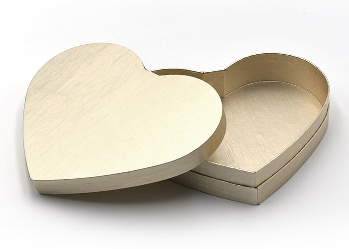Matt Lamination Heart Shaped Gift Box With Art Paper / Greyboard Material