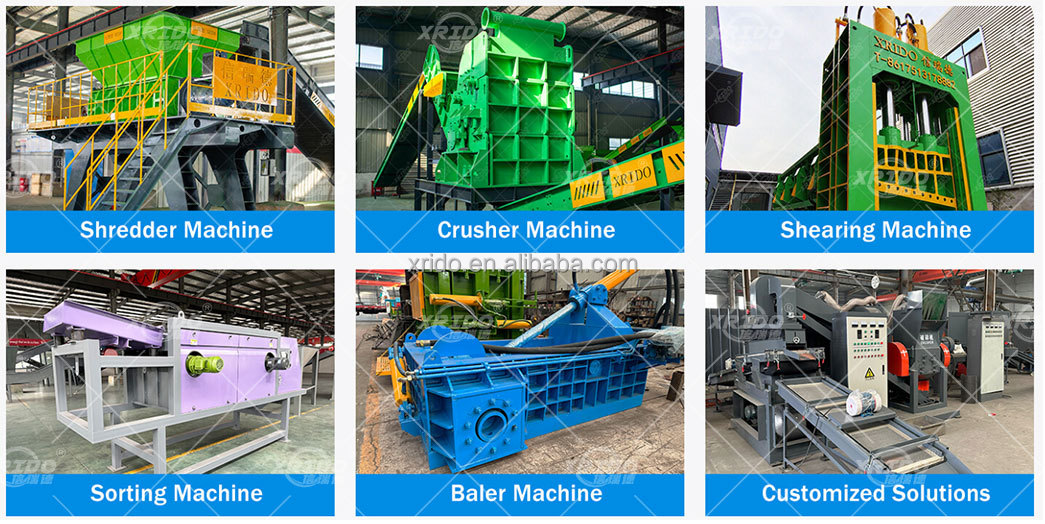 Aluminum Motor Stator Metal Crusher Machine Multifunctional Metal Scrap Crusher