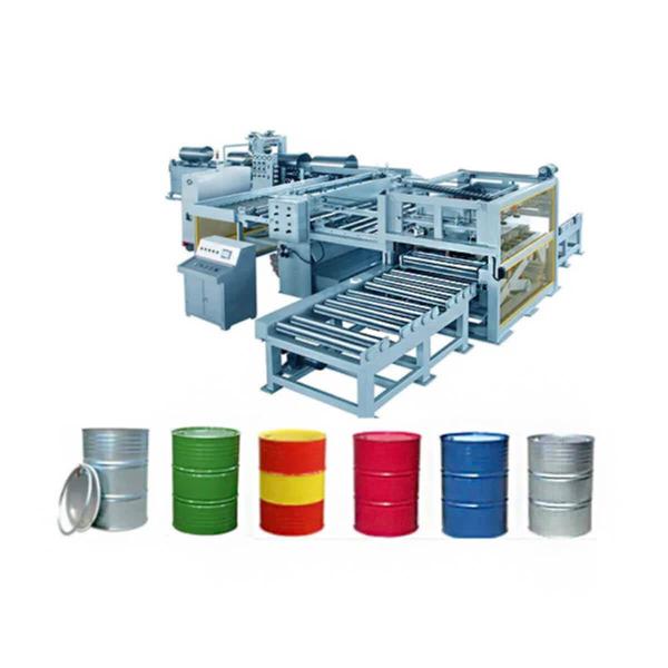 Steel Drum Oil Drum Chemical Drum Production Line With 0.6MPa Compressing Air