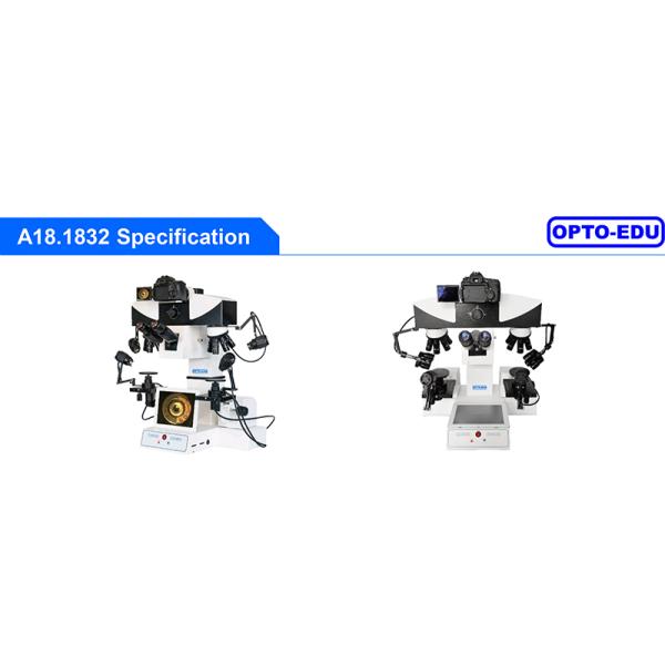 OPTO EDU A18.1832 Touch Screen Motorized/Manual Digital Comparison Microscope 2x~240x