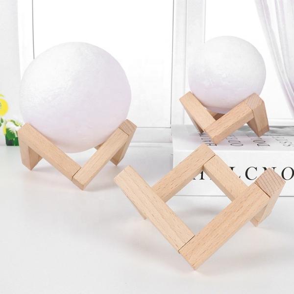 3D Moon Lamp Wooden Base - Mothers Day Gift LED Night Light, Gifts for Kids