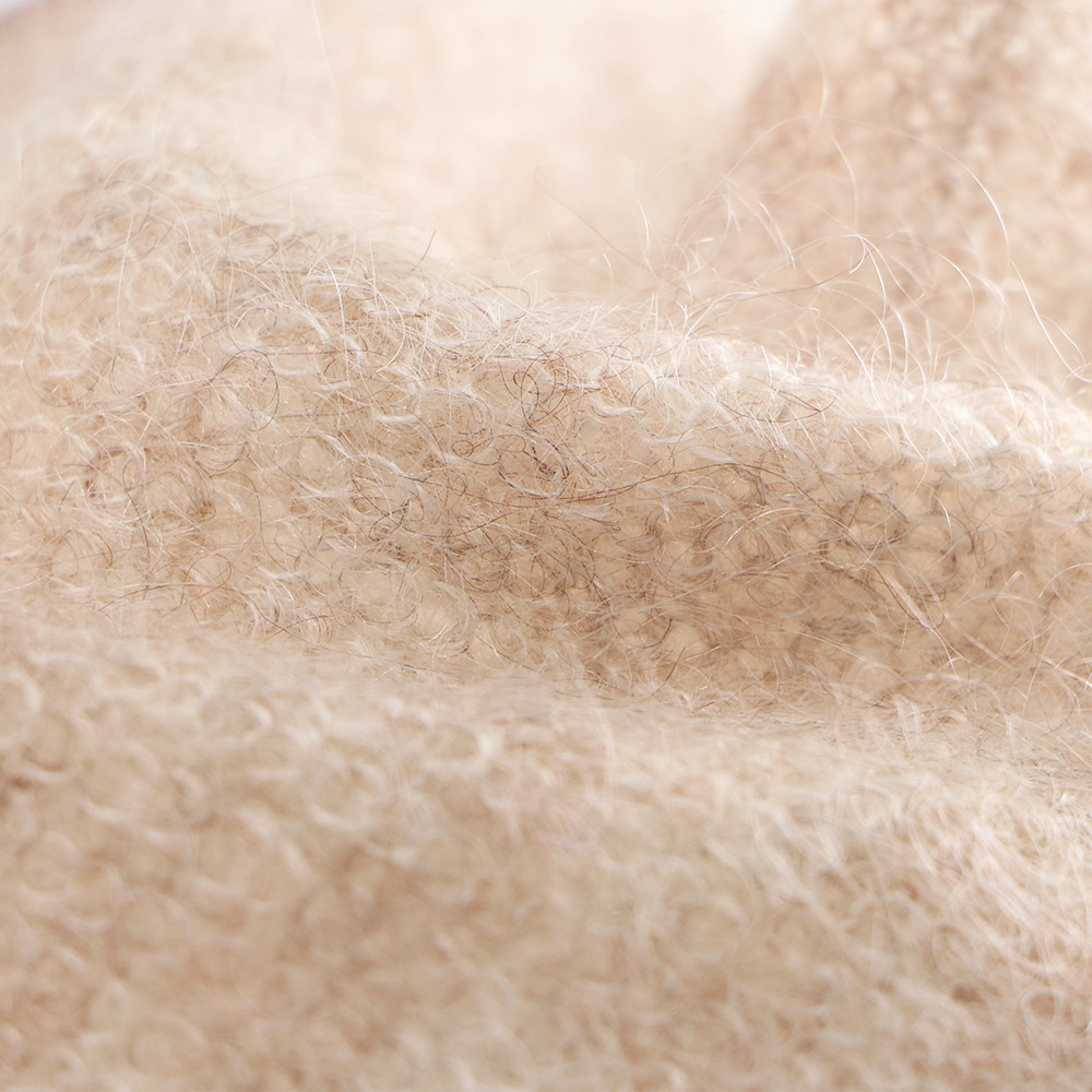 Soft 1/13NM Wool And Mohair Yarn For Crocheted Scarves And Hats