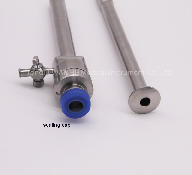 Laparoscopic Instrument Reusable Magnetic Flap Valve Trocar with Protection