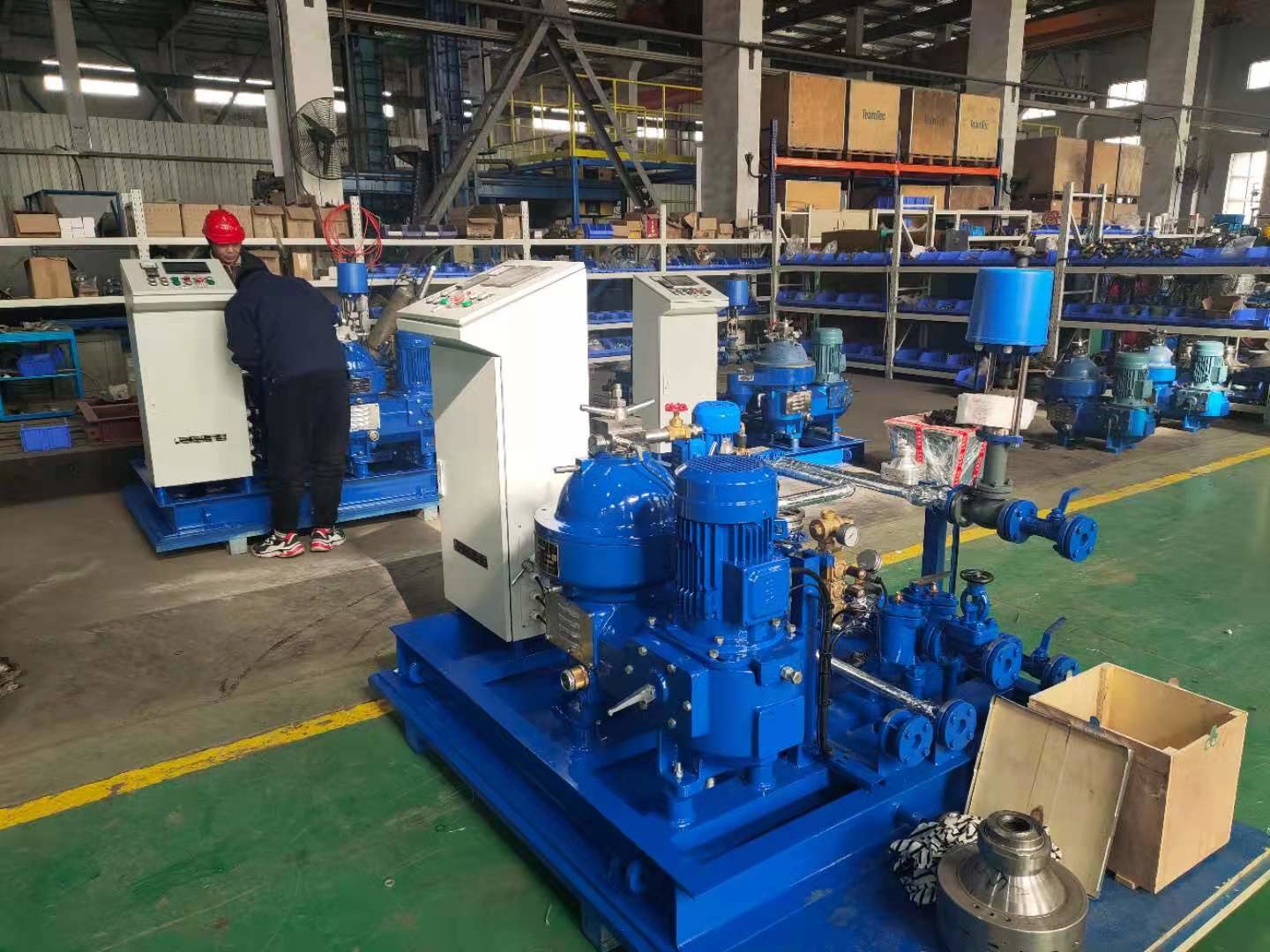 High Performance Automatic 2000L Disc Stack Centrifuge Machine For Waste Oil Separator