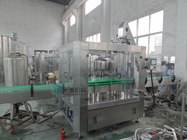 3000 BPH Water Glass Bottle Filling Machine With Twist off Cap , Hot Filling