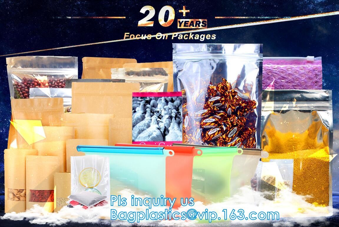 clear opp/cpp three side seal bag for beans,biscuits,cookies,pp cpp self-adhesive poly bag with glue tape,CPP BOPP plast
