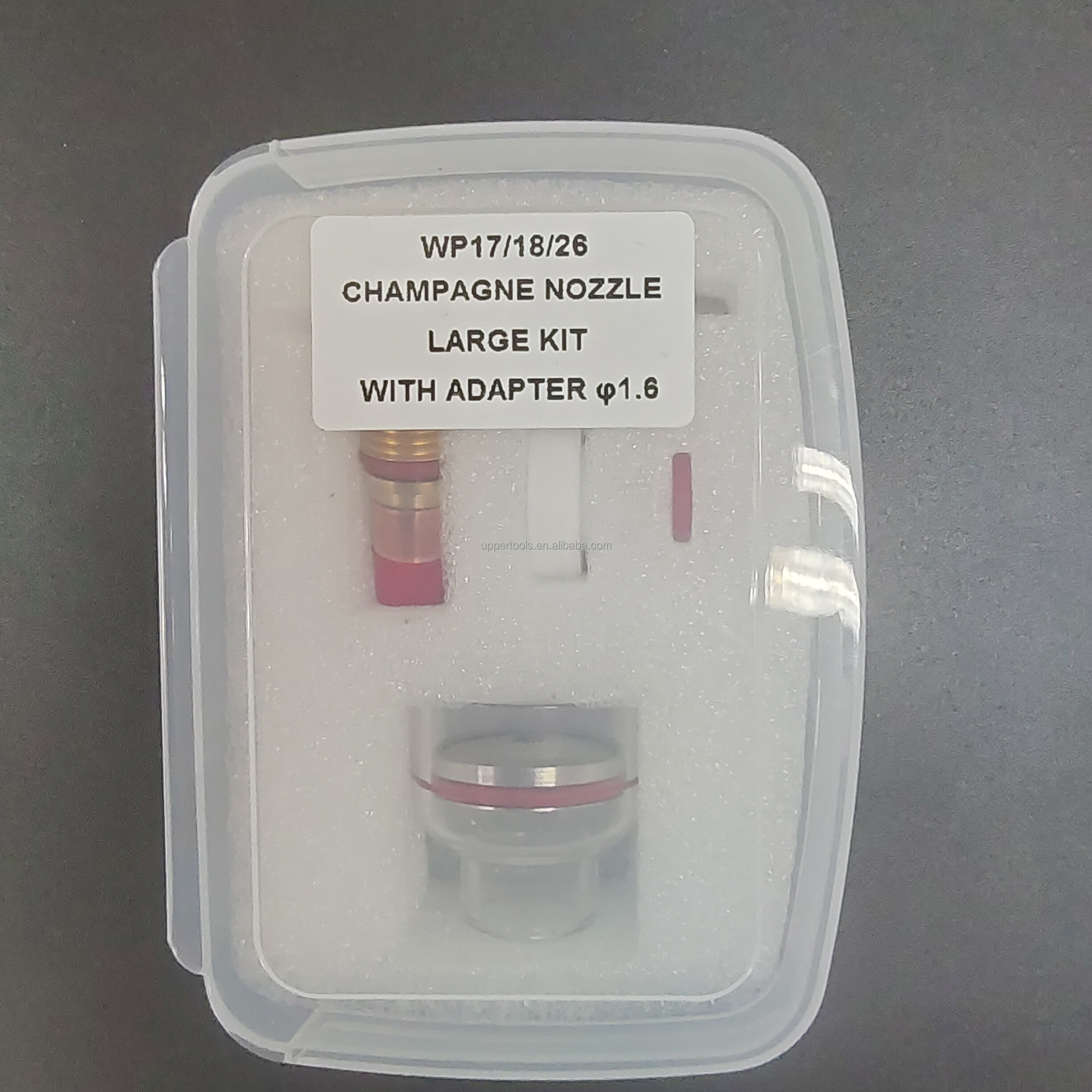WP16 17 28 1.6mm Stubby Gas Lens 1kg Large Changne Kits with Air Cooling and Ceramic